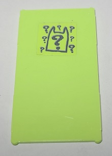 Glass for Window 1 x 4 x 6 with Batman Cowl Outline and Riddler Question Marks and Tally Marks on Opposite Side Pattern (Stickers) - Set 70912