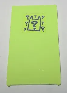 Glass for Window 1 x 4 x 6 with Batman Cowl Outline and Riddler Question Marks and Tally Marks on Opposite Side Pattern (Stickers) - Set 70912