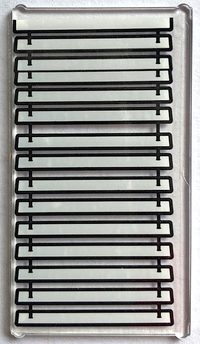 Glass for Window 1 x 4 x 6 with Venetian Blinds Down Pattern (Sticker) - Set 21336