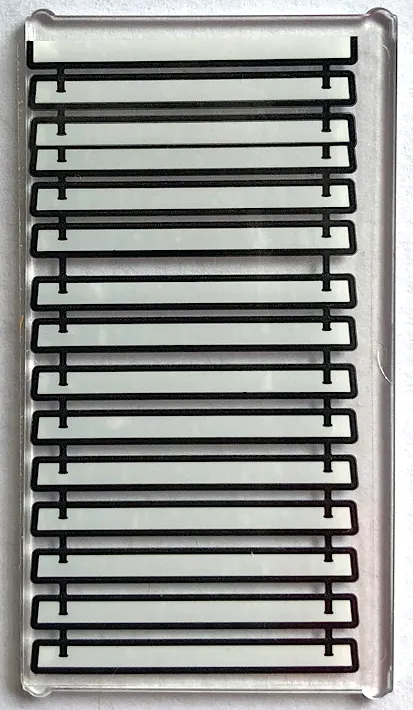 Glass for Window 1 x 4 x 6 with Venetian Blinds Down Pattern (Sticker) - Set 21336