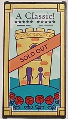 Glass for Window 1 x 4 x 6 with Theater Poster with 'A Classic!', 'SOLD OUT', Stars, Friends Minifigures Silhouettes, Castle Turret, Red Roses and Gold Frame Pattern (Sticker) - Set 41714