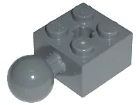 Technic, Brick Modified 2 x 2 with Ball Joint and Axle Hole without Holes in Ball