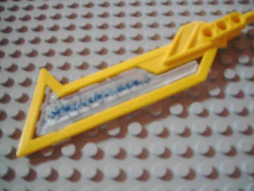 Technic, Figure Accessory Blade with Trans-Clear Center with Blue Electricity Pattern (Sticker) - Set 8103