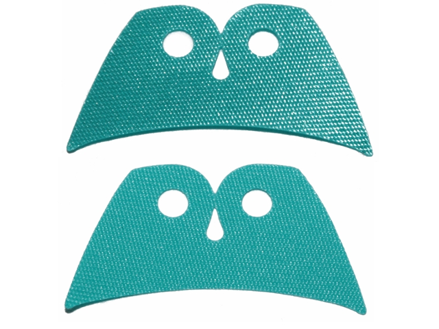 Mini Doll, Cape Cloth, Angular Pointed Collar - Traditional Starched Fabric, One Side Shiny