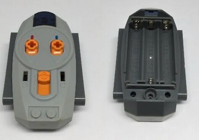 Electric Power Functions IR Remote Control Unit with Dark Bluish Gray Base without Battery Compartment Cover
