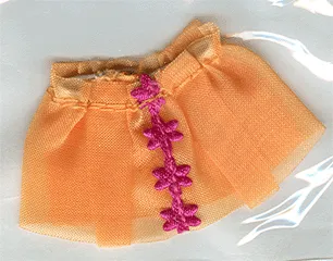 Duplo Wear Cloth Skirt with Magenta Flowers