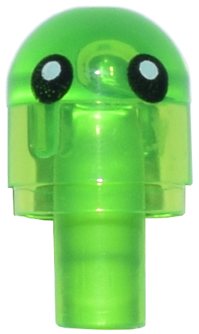 Bar with Light Cover (Bulb) / Bionicle Barraki Eye with Black Eyes with White Pupils Pattern (DREAMZzz Z-Blob)