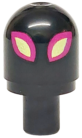Bar with Light Cover (Bulb) / Bionicle Barraki Eye with Magenta and Yellowish Green Eyes Pattern (DREAMZzz DoomBlob)