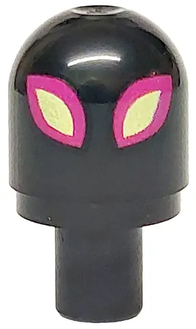 Bar with Light Cover (Bulb) / Bionicle Barraki Eye with Magenta and Yellowish Green Eyes Pattern (DREAMZzz DoomBlob)