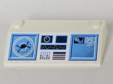 Slope 33 3 x 6 without Inner Walls with Computer and Radar Pattern (Sticker) - Set 6869