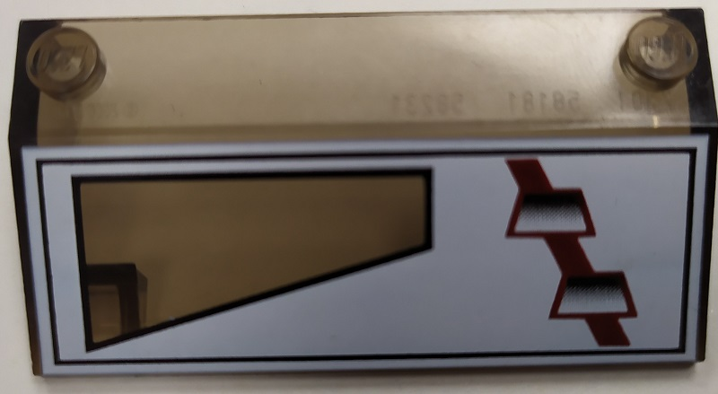 Slope 33 3 x 6 without Inner Walls with ARC-170 Starfighter Pattern Model Left Side