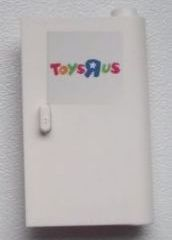 Door 1 x 3 x 4 Right - Open Between Top and Bottom Hinge with Toys "R" Us Logo Pattern (Sticker) - Set 7848