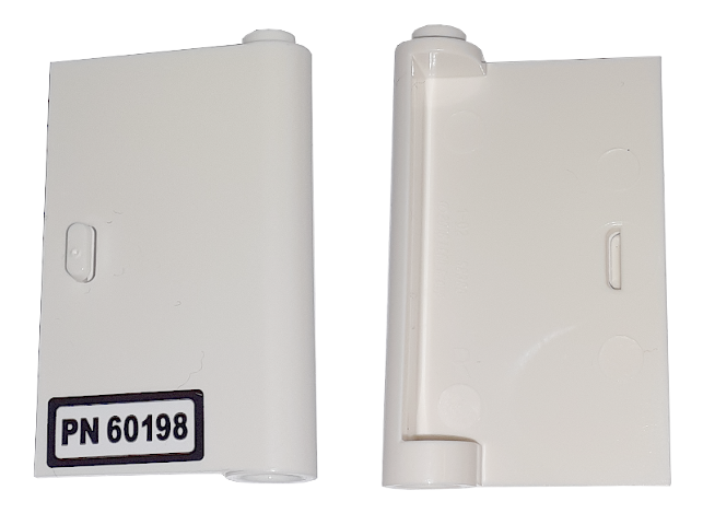 Door 1 x 3 x 4 Right - Open Between Top and Bottom Hinge with 'PN 60198' Pattern (Sticker) - Set 60198