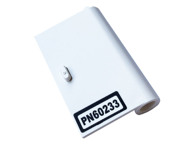 Door 1 x 3 x 4 Right - Open Between Top and Bottom Hinge with 'PN60233' Pattern (Sticker) - Set 60233
