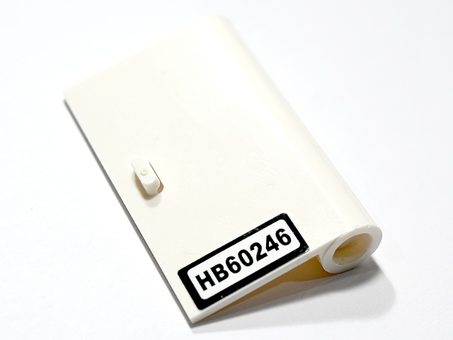 Door 1 x 3 x 4 Right - Open Between Top and Bottom Hinge with 'HB60246' Pattern (Sticker) - Set 60246