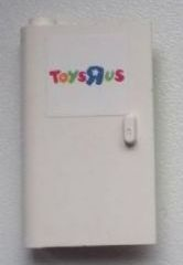 Door 1 x 3 x 4 Left - Open Between Top and Bottom Hinge with Toys "R" Us Logo Pattern (Sticker) - Set 7848