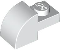 Slope, Curved 2 x 1 with Recessed Stud