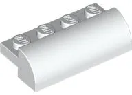 Slope, Curved 2 x 4 with 4 Recessed Studs