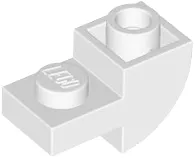 Slope, Curved 2 x 1 Inverted with Recessed Stud