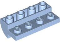 Slope, Curved 2 x 4 Inverted with 4 Recessed Studs