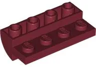 Slope, Curved 2 x 4 Inverted with 4 Recessed Studs