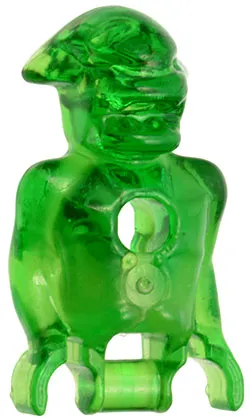 Torso/Head Martian with Chest Hole with Marbled Glow In Dark Trans Pattern