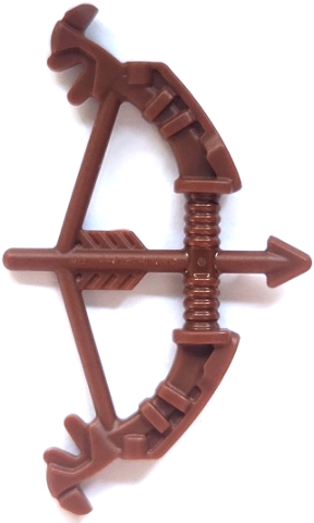 Minifigure, Weapon Bow, Recurve with Ornate Limbs and 2 Small Pin Holes, Arrow Drawn (Horizon Hunter Bow)