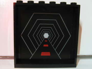 Panel 1 x 6 x 5 with Death Star Corridor Pattern (Sticker) - Set 10188