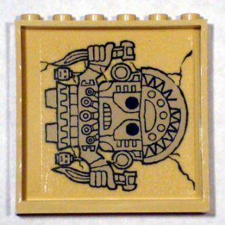 Panel 1 x 6 x 5 with Idol Pattern Turned Right (Sticker) - Set 7623