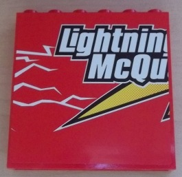 Panel 1 x 6 x 5 with 'Lightning McQu' Pattern (Sticker) - Set 8486