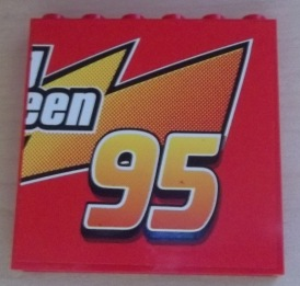 Panel 1 x 6 x 5 with 'een' and '95' Pattern (Sticker) - Set 8486