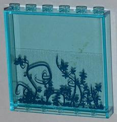 Panel 1 x 6 x 5 with Ivy Plants Pattern (Sticker) - Set 6860