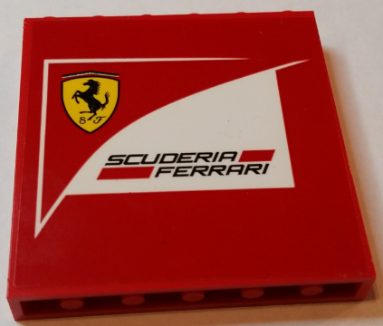 Panel 1 x 6 x 5 with Scuderia Ferrari Logo Pattern (Sticker) - Set 75913