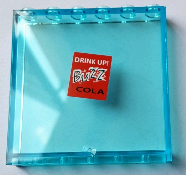 Panel 1 x 6 x 5 with 'DRINK UP! BUZZ COLA' Pattern (Sticker) - Set 71016