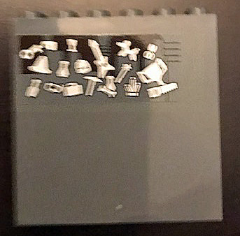 Panel 1 x 6 x 5 with Guitar, Wand, Trophy and Key Pattern (Sticker) - Set 71043