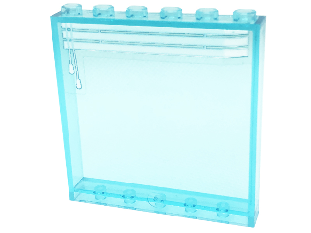 Panel 1 x 6 x 5 with 3 Venetian Blinds and Drawstring Pattern (Sticker) - Set 41318