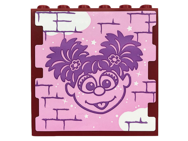 Panel 1 x 6 x 5 with Abby Cadabby Graffiti on Brick Wall Pattern (Sticker) - Set 21324