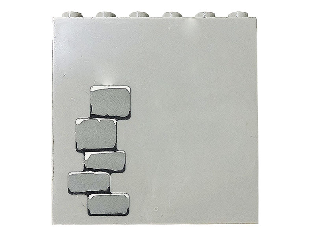 Panel 1 x 6 x 5 with Bricks Pattern 1 (Sticker) - Set 71040