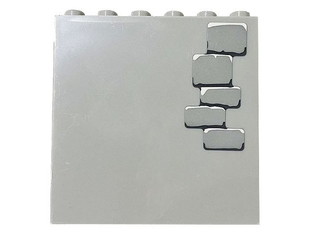 Panel 1 x 6 x 5 with Bricks Pattern 3 (Sticker) - Set 71040