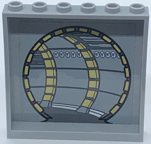 Panel 1 x 6 x 5 with SW Millennium Falcon Corridor Pattern 2 on Inside (Sticker) - Set 75192