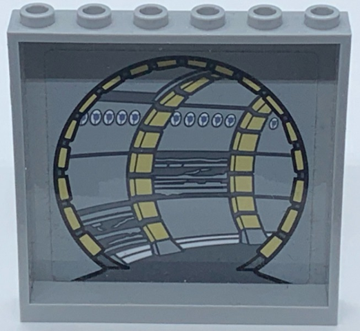 Panel 1 x 6 x 5 with SW Millennium Falcon Corridor Pattern 3 on Inside (Sticker) - Set 75192