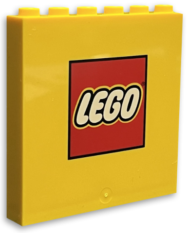 Panel 1 x 6 x 5 with LEGO Logo Pattern