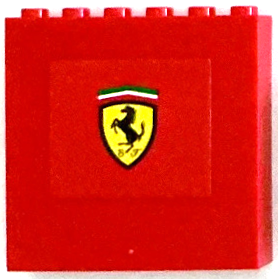 Panel 1 x 6 x 5 with Ferrari Logo Pattern (Sticker) - Set 75882