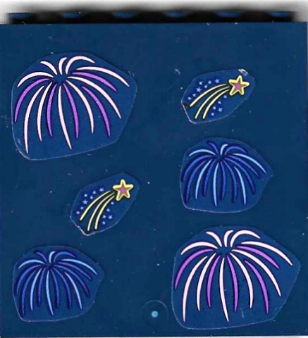 Panel 1 x 6 x 5 with Fireworks Pattern (Stickers) - Set 40689