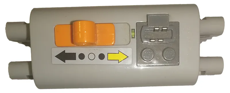 Electric 9V Battery Box 4 x 11 x 7 PF with Black and Yellow Arrows Pattern (Sticker) - Set 9397