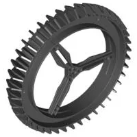 Wheel Hard Plastic Spoked Giant Thin (160mm D. x 28mm)