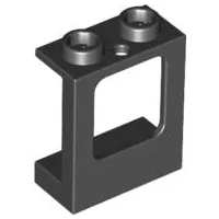 Window 1 x 2 x 2 Plane, Single Hole Top and Bottom for Glass