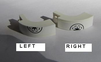 Arch 1 x 3 x 2 Curved Top with SW Galactic Republic Logo Right Half Pattern (Sticker) - Set 10215