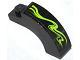 Arch 1 x 3 x 2 Curved Top with Lime Swirls Type 4 Pattern Model Right Side (Sticker) - Set 70504