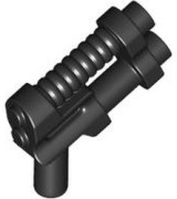 Minifigure, Weapon Gun, Two Barrel Pistol - 8-Rib Top Barrel